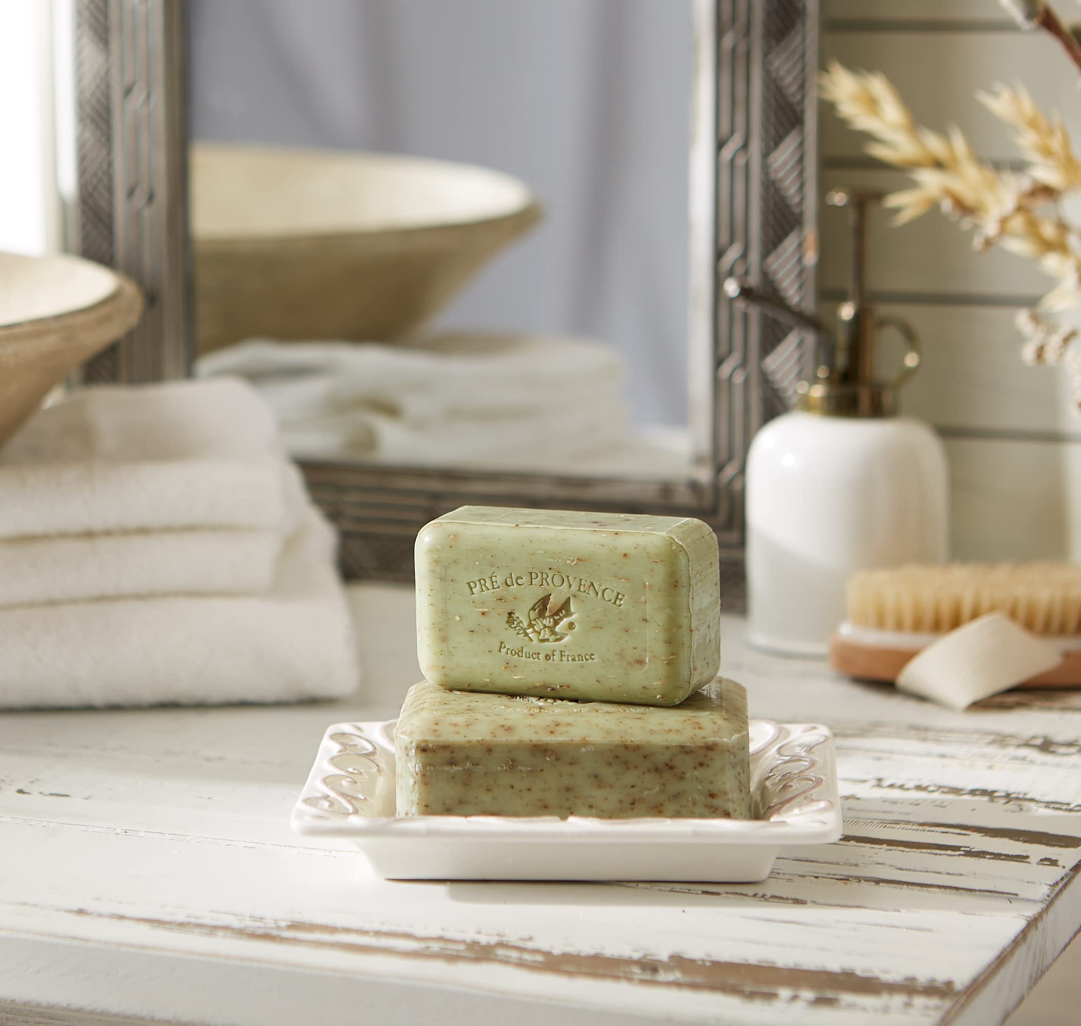Pre de Provence Artisanal French Soap Bar Enriched with Shea Butter, Sage, 150 Gram